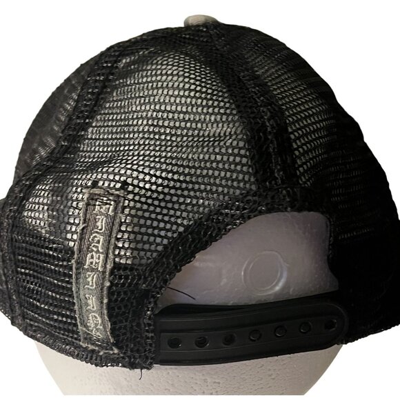 Miami Ink Embroidered Camo Y2K Wings Knife Heart Snap Back Baseball Cap Vintage - Picture 7 of 14